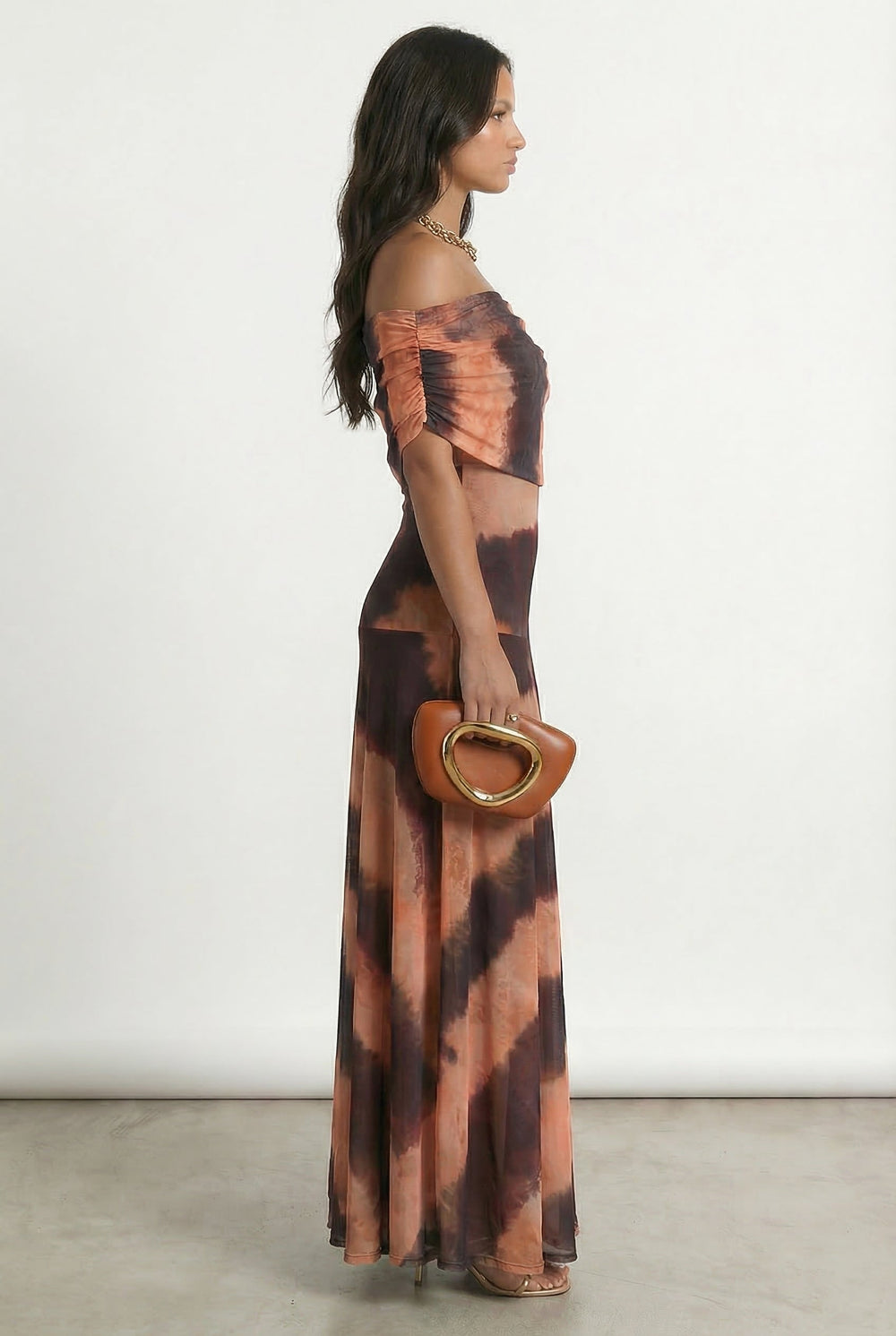 Toledo | Vestido largo con estampado degradado